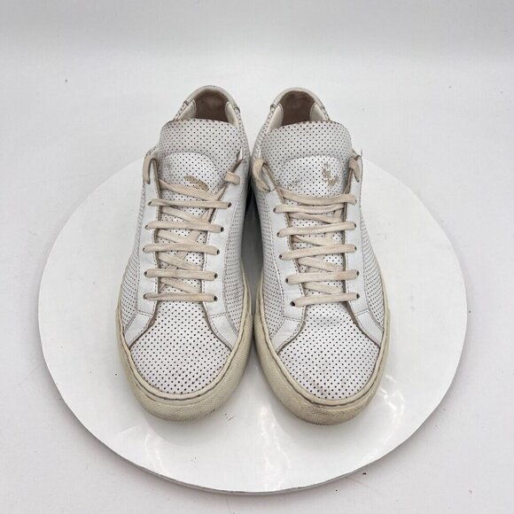 Woman By Common Projects Achilles Women Size EU 37 US 7 Perforated White Shoes - Picture 3 of 13